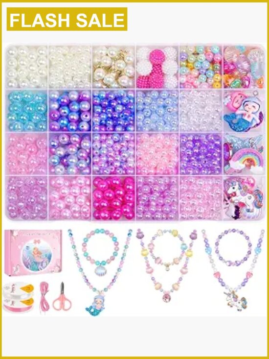Other - 900 PCS Mermaid Bead Bracelet Making Kit for Girls